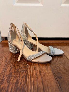 Sparkly Block Heels